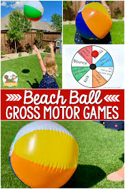 Have another toddler throw the sponge and the one who scores the maximum points is the. Gross Motor Beach Ball Game Pre K Pages