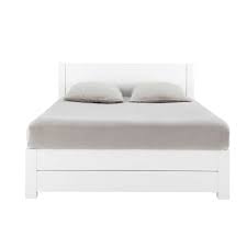Lit 2 places hevea pour couchage 140×190 201x151x106cm maori tradition. Letto 140 Cm Bianco White Bett Ideen Weisses Bett Bett 160x200