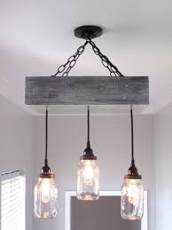 Deckenlampe Selber Bauen Ideen Diy Glasdosen Haengend Holz Kiste Kette Lampe Deckenlampe Holz Hangelampe