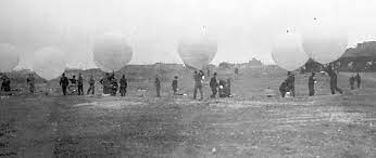 Another example, this is from yesterday of one or the incendiary balloons launched, rags/fabric are often used as the slow burner after the wick, however sometimes an unknown powder is used. Incendiary Balloon Wikipedia