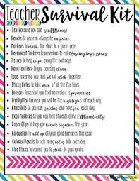 Image Result For Student Welcome Kit Fun Survival Kit For Teachers Teacher Survival Student Teacher Gifts