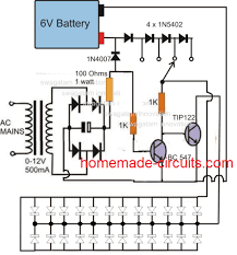 Npn Emergency Lamp Circuit Projects Emergency Lighting Basic Electronic Circuits