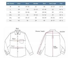 Image Result For Mens Shirt Measurement Chart Dress Shirt