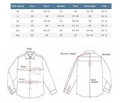 image result for mens shirt measurement chart dress shirt