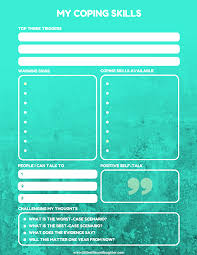 Turn over and repeat 5. Coping Skills Worksheet For Kids Littles Life Laughter