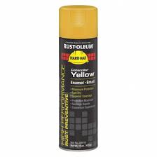 Rust Oleum High Performance Rust Preventative Spray Paint In Gloss Caterpillar Yellow For Metal Steel 15 Oz 4cy52 209715 Grainger