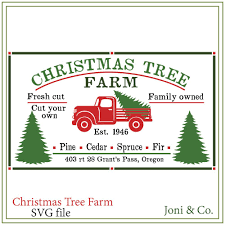 Navidad Arbol Camion Granja Signo Svg Camion Rojo Svg Etsy Christmas Tree Truck Christmas Farm Christmas Tree Farm