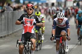 Ewan's victory in a sprint finish was overshadowed by several crashes in the final 15 kilometers. Q31698msgzdqkm