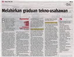 Kenapa timbalan menteri jkr letak jawatan? Melahirkan Graduan Tekno Usahawan Universiti Putra Malaysia
