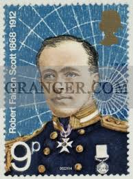Image of ROBERT FALCON SCOTT (1868-1912). English Antarctic Explorer. On A  British Postage Stamp, 1972. From Granger
