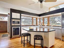 Pro and cons of rectangle and round kitchen islands. Non Rectangular Kitchen Island This Would Work Well In The New House Modern Kitchen Home Kitchen