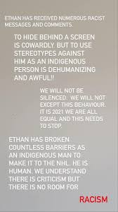 Ethan bear represents both our game and his indigenous heritage with dignity and pride, the nhl said. Ftzpaqhmn Mokm