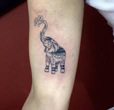 Elephants with trunks up are symbolic of fierce protection to the owner of the pachyderm. 50 Small Elephant Tattoos