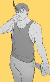 Draw You A Muscular Anime Boy Bara Character Ocs Fanarts By Opqrald Fiverr Anime characters are likely to be more muscular or physically larger than real human beings. draw you a muscular anime boy bara