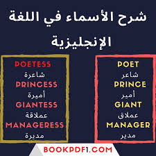 أنواع الأسماء بالتفصيل في اللغة الانجليزية وبعض الملاحظات الهامة فى القواعد Bookpdf1