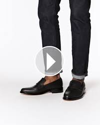 Black And White Loafers Men Chamberlain Penny Loafer Black Black Penny Loafers Loafers Black Loafer Shoes