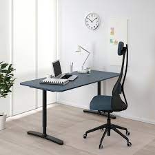 Check out our lowest priced option within blue desks, the 23 in. Bekant Desk Linoleum Blue Black Ikea