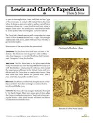 After viewing a short video about their exploration of the american west, students will analyze a painting that shows the explorers meeting a group of chinook natives and then read journal. Lewis And Clark Native Americans Worksheet Education Com