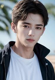 ชายหนุ่มอาราฟสวมแจ็กเก็ตสีเหลืองดำและสร้อยคอ