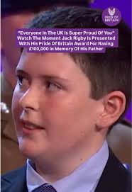 “You’re going to change so many lives!” 👏 Here’s the heartwarming moment  when Aitch and Katarina Johnson-Thompson presented Jack Rigby with his  Young Fundraiser #PrideOfBritain Award in 2023 after he ...