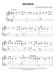 Lovelytheband Broken Sheet Music Notes Chords Download Printable Big Note Piano Sku 410056