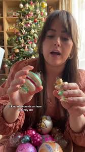 Vintage Christmas Tree Ornament Holes