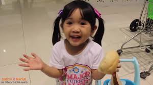 Kid Grocery Shopping With A Toy Cart By Kaycee Rachel In Wonderland Youtube Rachel Kids