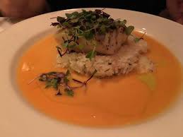 delicious sea bass with pineapple habanero sauce picture