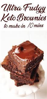 Keto Friendly Fudgy Brownies Never Looked So Delicious Packed With Melted Chocolate And Cocoa Powder And Made With Co Keto Fudge Brownie Recipes Keto Brownies