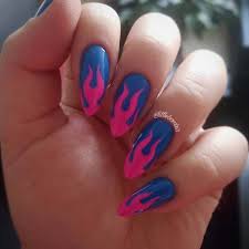 21 Flame Nail Ideas The Newest Summer Manicure Trend Hania Style Start off this flame nail art with a yellow base.
