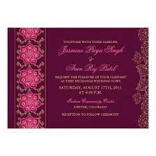 Henna Raisin Pink Gold Indian Wedding Invitation Zazzle Com Indian Wedding Invitations Wedding Invitation Samples Wedding Invitations