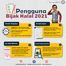 App ini hanya 'interface' kepada pangkalan data 2. Bahagian Hab Halal Jakim Pengguna Bijak Halal 2021 1 Produk Tempatan Utamakan Beli Produk Yang Mempunyai Logo Halal Malaysia Ketahui Status Halal Produk Melalui Direktori Halal Malaysia Www Halal Gov My Atau Di