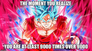 It's over 9000 meme, saiyan arc, buu arc, frieza and vegeta are all things fans love about it. Over 9000 Meme Generator