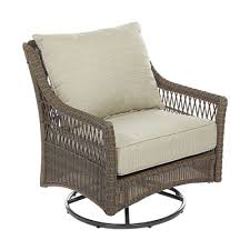 Allen Roth Claremont Swivel Rocker Patio Chair Set Of 2 Lowe S Canada White Furniture Living Room Patio Chairs Furniture