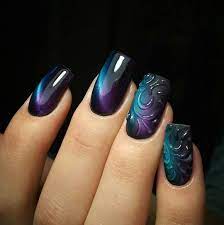 See more ideas about nail designs, purple nail designs, purple nails. Pin By Adelee Dyrssen On Manikyur Turquoise Nail Art Turquoise Nails Stylish Nails