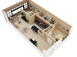 Well Designed 3d House Plan Design Ideas Custom Design House Plans House Plan With Loft House Plans