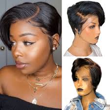 Gorgeous short hair inspo for thin hair. Short Human Hair Wigs Maxine Pixie Wig Human Hair Short Pixie Cut Bob Lace Front Wig 150 13x4 Lace Front Human Hair Wigs Human Hair Lace Wigs Aliexpress