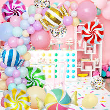 Cute selection of personalized baby shower favors for girls, boys & gender reveal. Amazon Com Candy Balloon Garland And Arch Kit Candyland Party Decorations With Pastel Macaron Lollipop Balloons For Christmas Holiday Candy Theme Baby Shower Birthday Party Supplies Toys Games