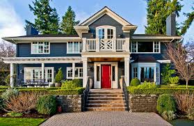 Red brick is a popular exterior design choice for particularly georgian and colonial style homes. 13 Most Stunning Blue House Red Door Design Ideas To Get Inspired Jimenezphoto