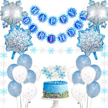 The initial photo in this post is the foremost image most of us utilize about winter themed decorations. Christmas And Winter Theme Party Supplies Joymemo Snowflake Birthday Decorations Happy Birthday Banner Snowflake Garland And Cake Toppers For Winter Onederland Party Supplies Toys Games Agtcorp Com