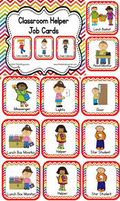 Classroom Helper And Job Cards Rainbow Chevron Classroom Jobs Preschool Jobs Classroom Helpers