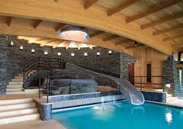 You might not expect to find an outdoor swimming pools this far north, but this one is heated. Water World New England Home Magazine Pool Houses Vacation Home Dream House