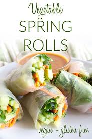 Vegetable Spring Rolls With Peanut Sauce Vegan Gluten Free These Fresh Vietnames Vegetable Spring Rolls Veggie Spring Rolls Vietnamese Spring Rolls Recipe