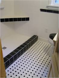 Mosaics on the floor in a small bathroom work too. Small Black And White Bathroom Floor Tiles Minimalist Home Design Ideas