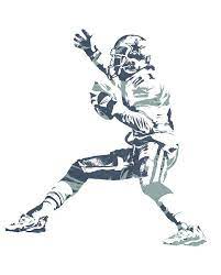 Deion Sanders Dallas Cowboys Pixel Art 7 Art Print By Joe Hamilton