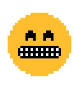 This emoji was part of the proprietary crying face temporary notes: Pixel Art Cringe Emoji P By Turtle Flop On Deviantart