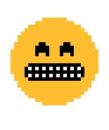 This emoji was part of the proprietary crying face temporary notes: Pixel Art Cringe Emoji P By Turtle Flop On Deviantart