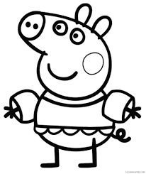 Color peppa pig and her whole family. Peppa Pig Coloring Pages Cartoons 1580803219 Peppa Pig Images For 860x1024 Printable 2020 4812 Coloring4free Coloring4free Com