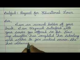 Dear sir, with reference to the above, i/we would request you to arrange closing of my/our a/c no. How To Write A Letter To The Bank Manager For Educational Loan Letter Writing In Cursive Youtube