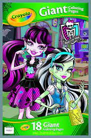 We're adding new coloring pages every week, so make sure you check back regularly for many more free printable coloring pages! Crayola Monster High Giant Coloring Pages Amazon Com Mx Juguetes Y Juegos